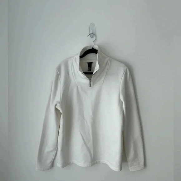 H&M white half zipper  sweater - Picture 1 of 8
